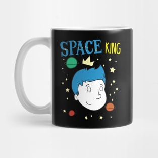 Cute Space King Exploring Outerspace Astronaut Mug